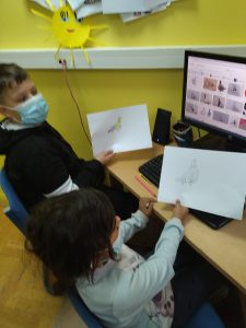 Dječji radovi uz radionicu o Danu sjećanje na žrtvu Vukovara i Škabrnje, Vučedolska golubica